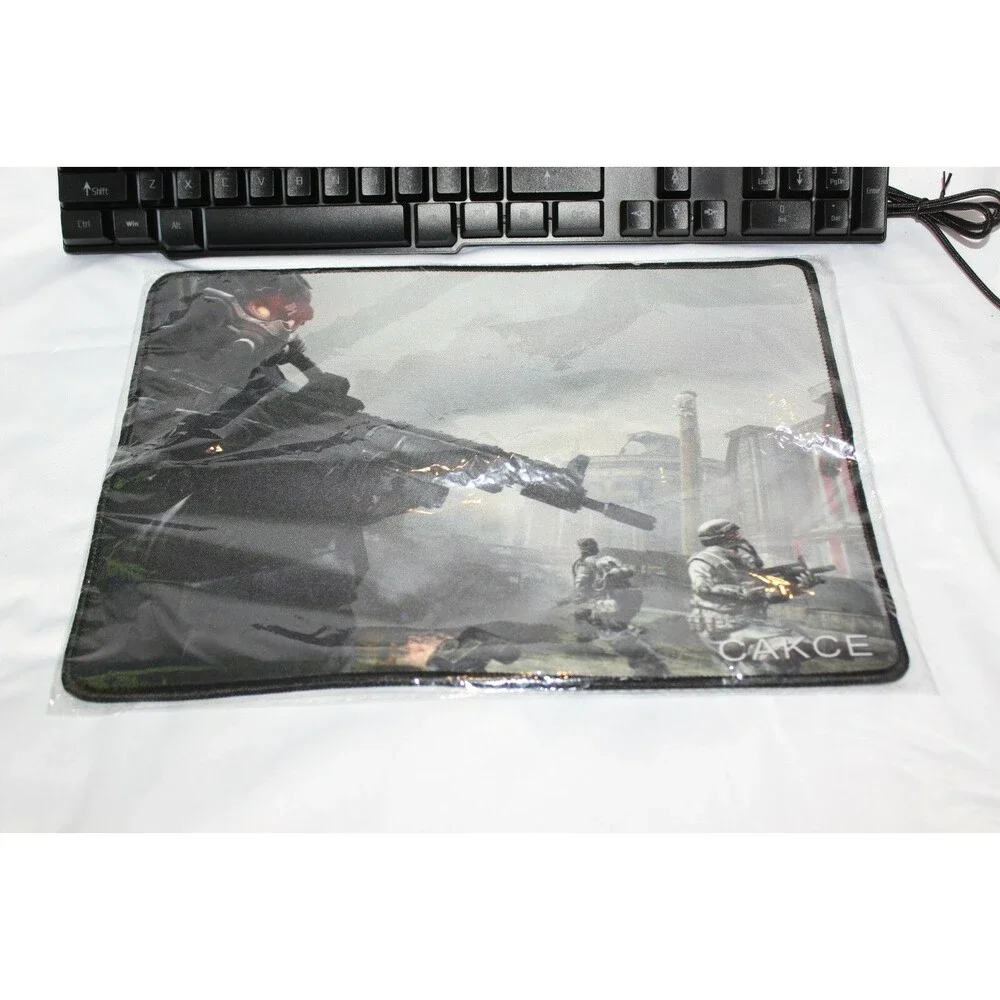 Computer Desktop Gaming Keyboard and Pad Led Light Backlit Colorful Black NEW